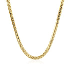 Diamond Cut Round Franco Chain in 14K Yellow Gold