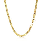 Diamond Cut Round Franco Chain in 14K Yellow Gold