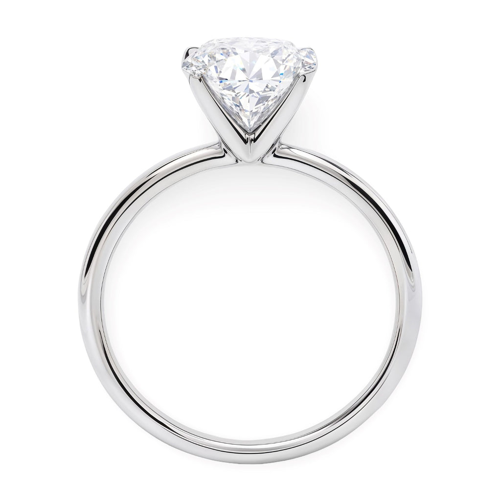 3ct Oval Lab Grown Diamond Ring | 14K Gold