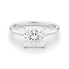3.ct Princess Cut Lab Grown Diamond Solitaire Ring in 14K White Gold | IGI Certified