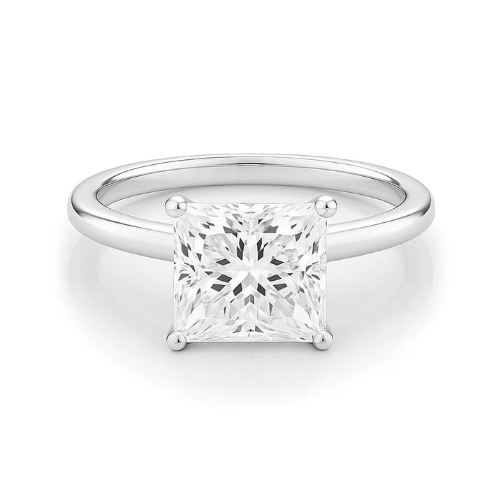3ct Princess Lab Grown Diamond Ring | 14K Gold