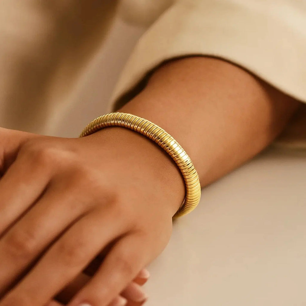 Tubogas Bracelet in 14K Yellow Gold  Link Bracelets DEEVE