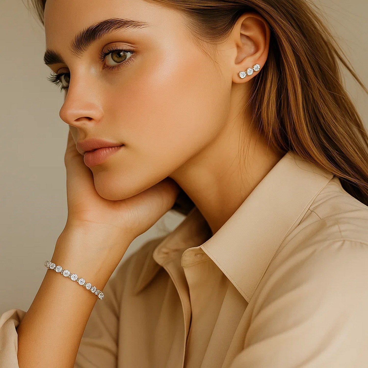 Diamond Tennis Bracelet  (6 cctw F/G  VS2/SI1)