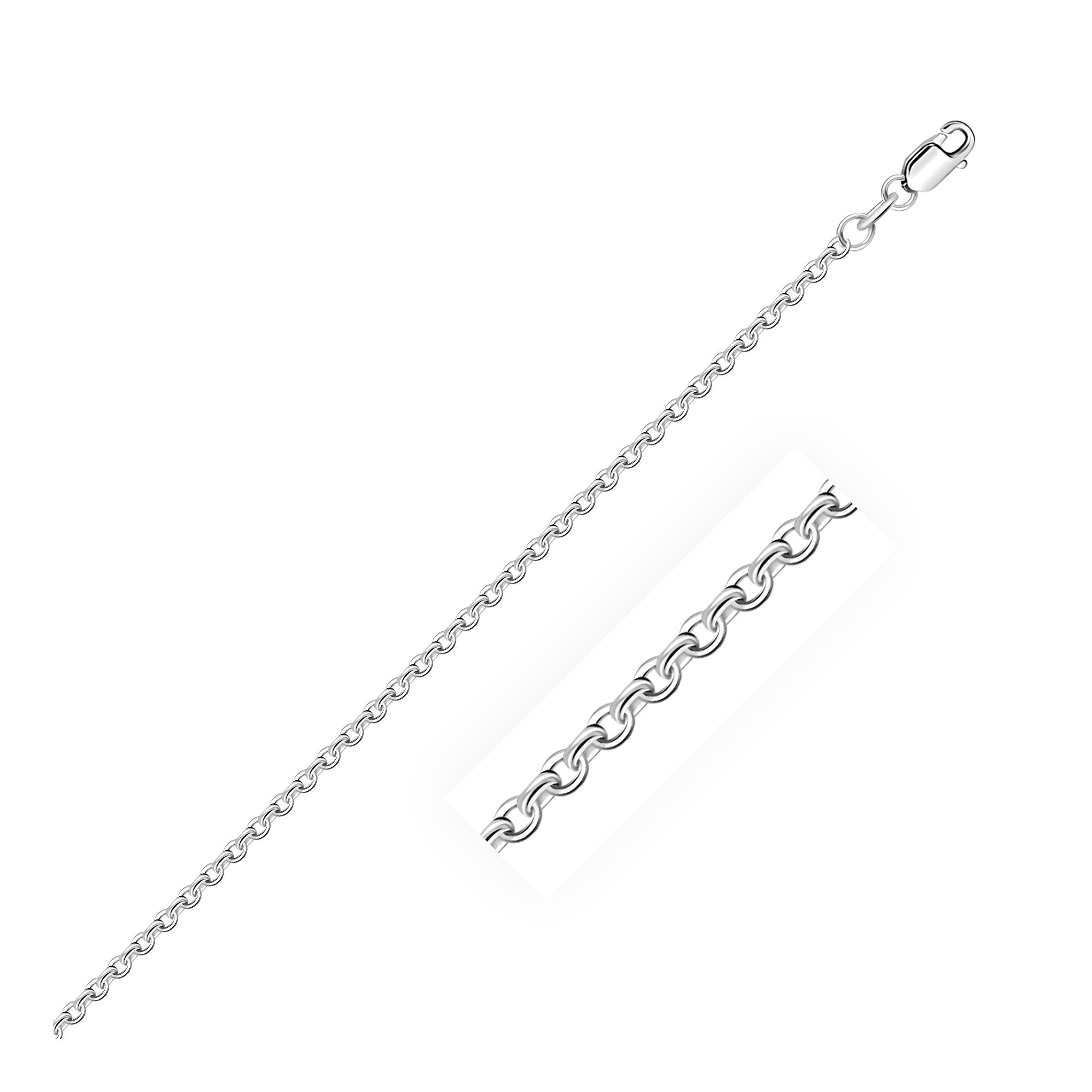 Diamond Cut Cable Link Chain in 18K Yellow Gold