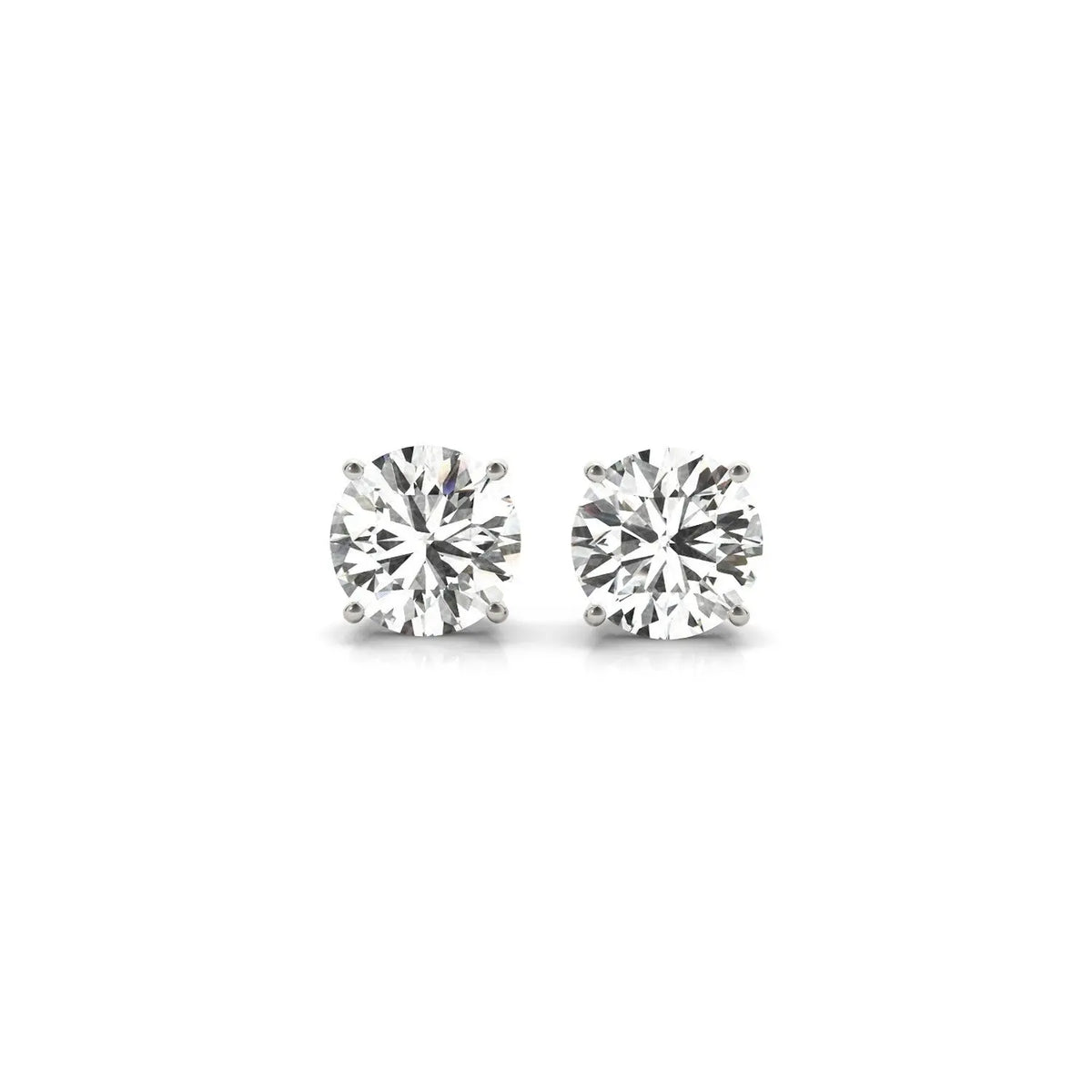 2.00 ct lab-grown diamond stud earrings in 14K gold, IGI certified — DEEVE