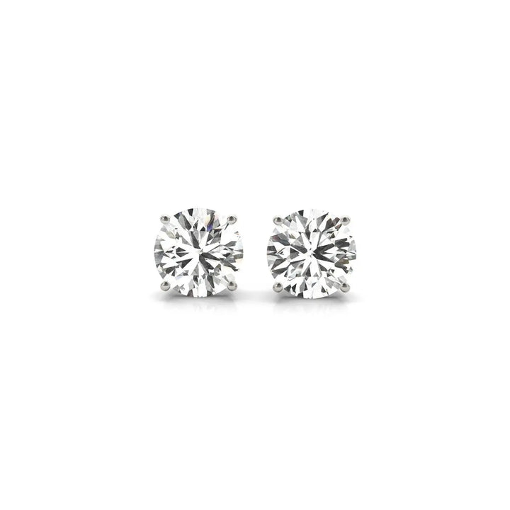 2.00 ct lab-grown diamond stud earrings in 14K gold, IGI certified — DEEVE