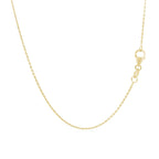 Round Cable Link Chain in 18K Yellow Gold