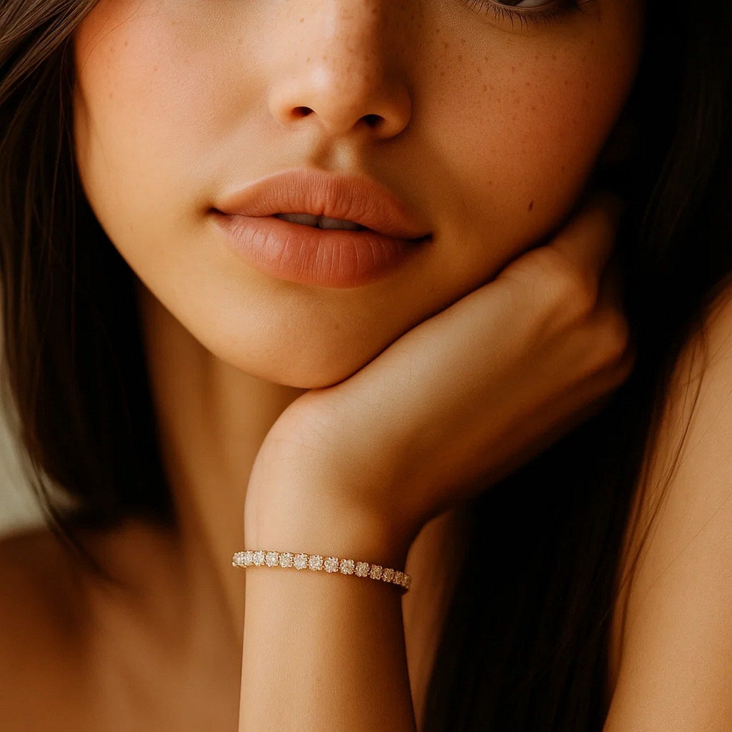 Diamond Tennis Bracelet (4 cctw F/G  VS2/SI1)