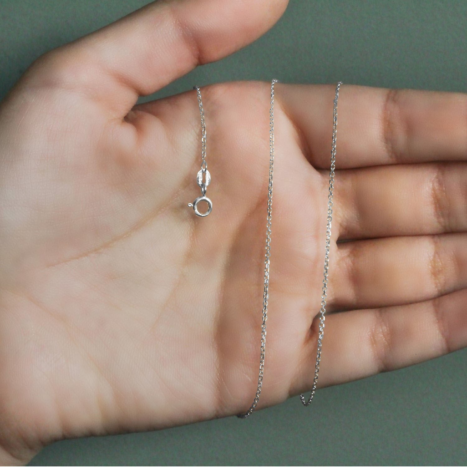 Diamond Cut Cable Chain (18k)