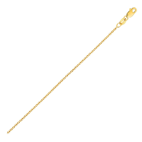 Round Cable Link Chain Necklace in 14K Gold | 2.40mm