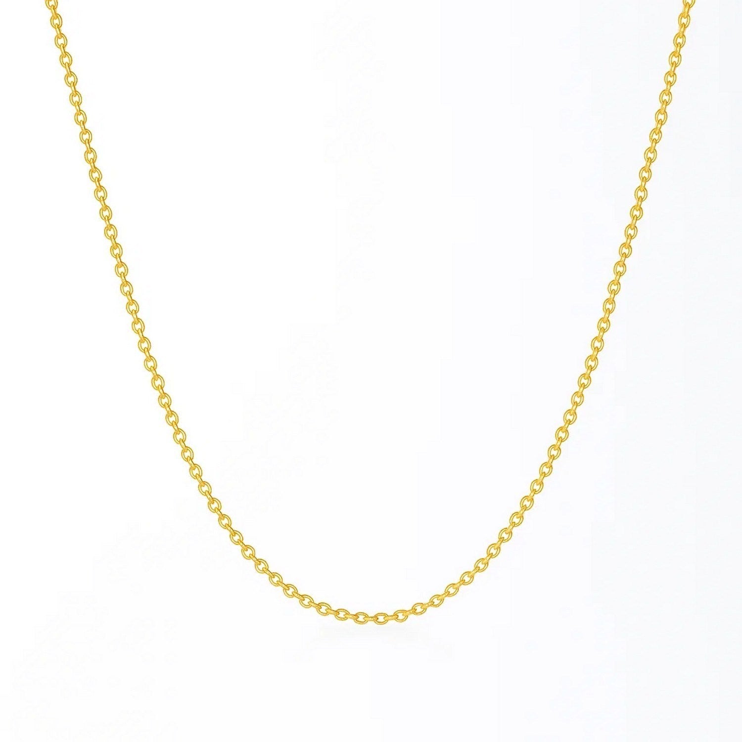 Round Cable Link Chain Necklace in 14K Gold | 2.40mm