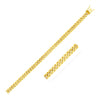 Semi-Solid Miami Cuban Chain Necklace in 14K Yellow Gold - 4.50mm