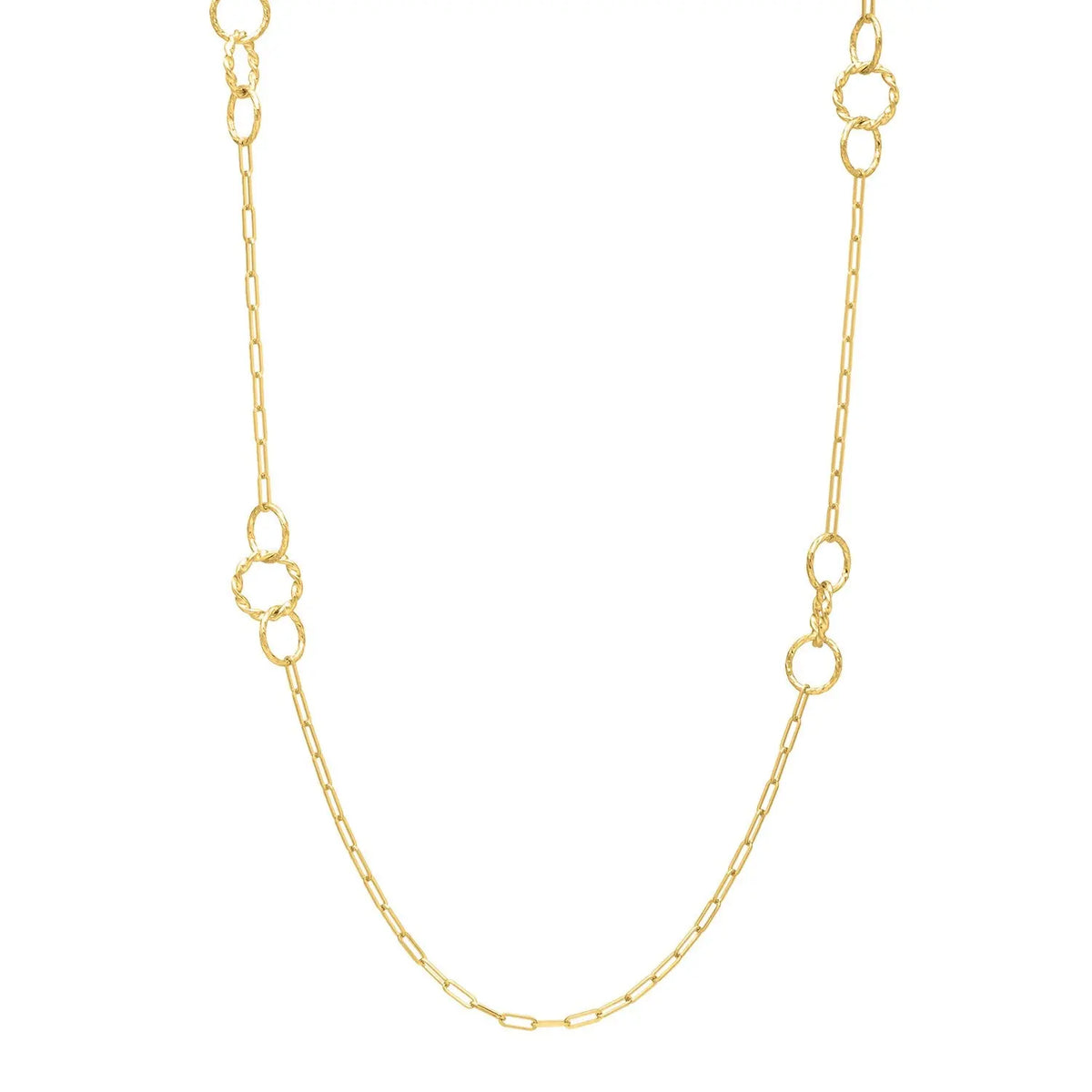Twisted Link Necklace  Layered DEEVE