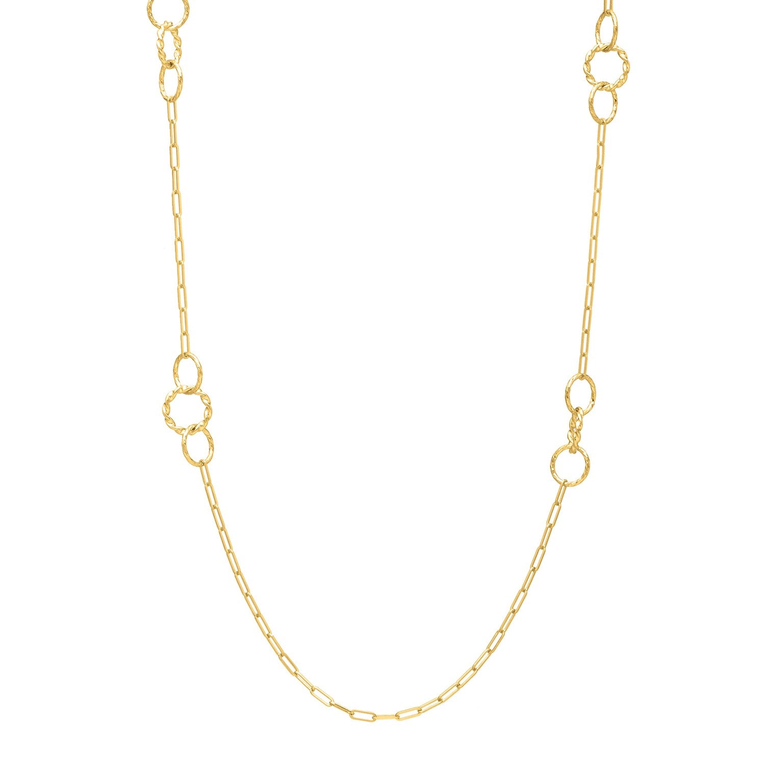 Twisted Link Chain Necklace