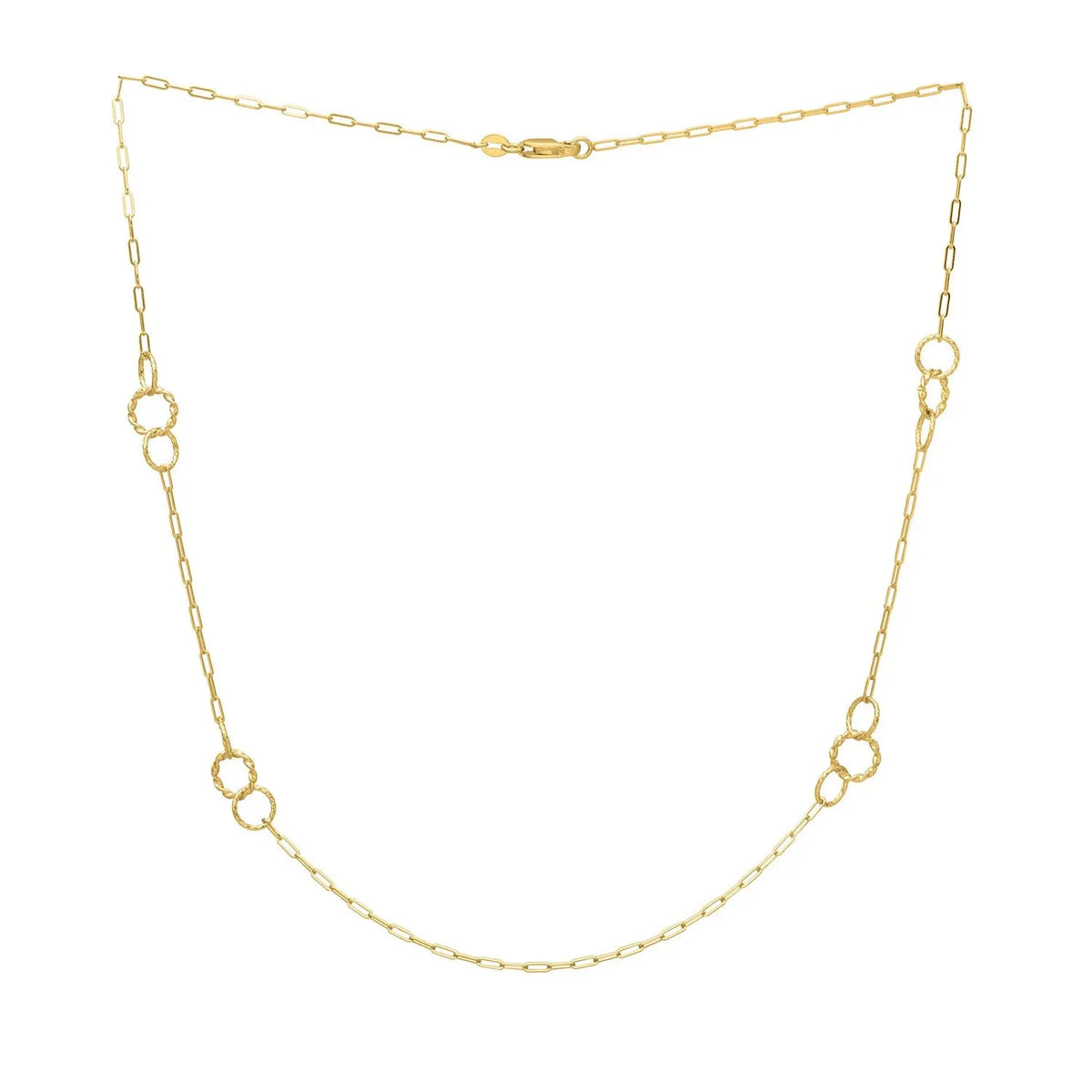 Twisted Link Necklace  Layered DEEVE