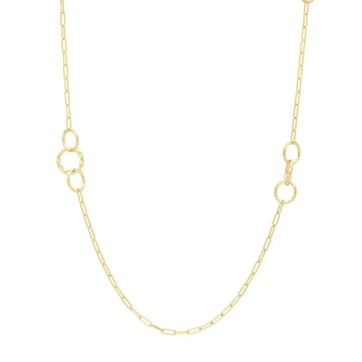 Twisted Link Necklace  Layered DEEVE