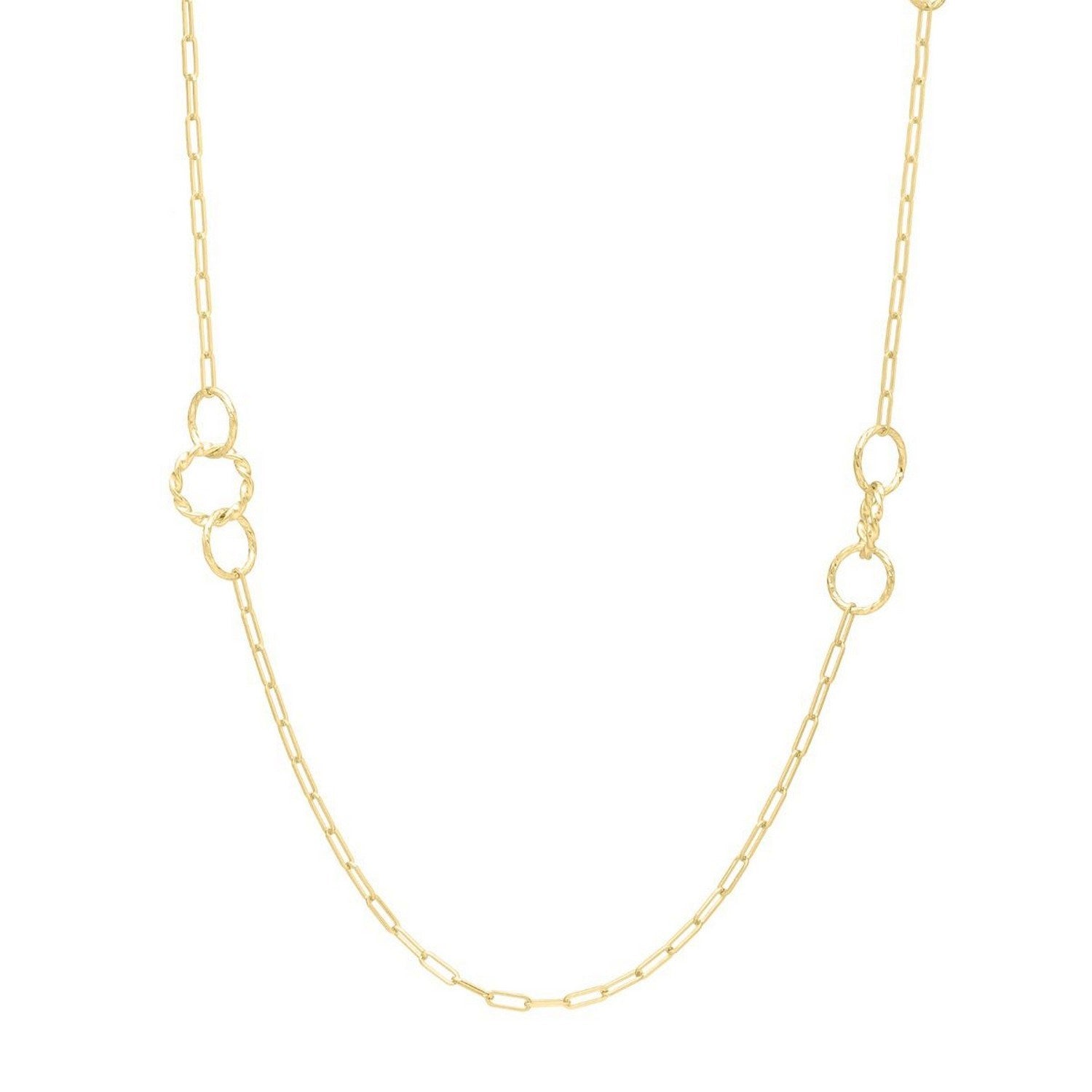 Twisted Link Chain Necklace