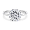 5.ct Round Cut Lab Grown Diamond Solitaire Ring in 14K White Gold | IGI Certified