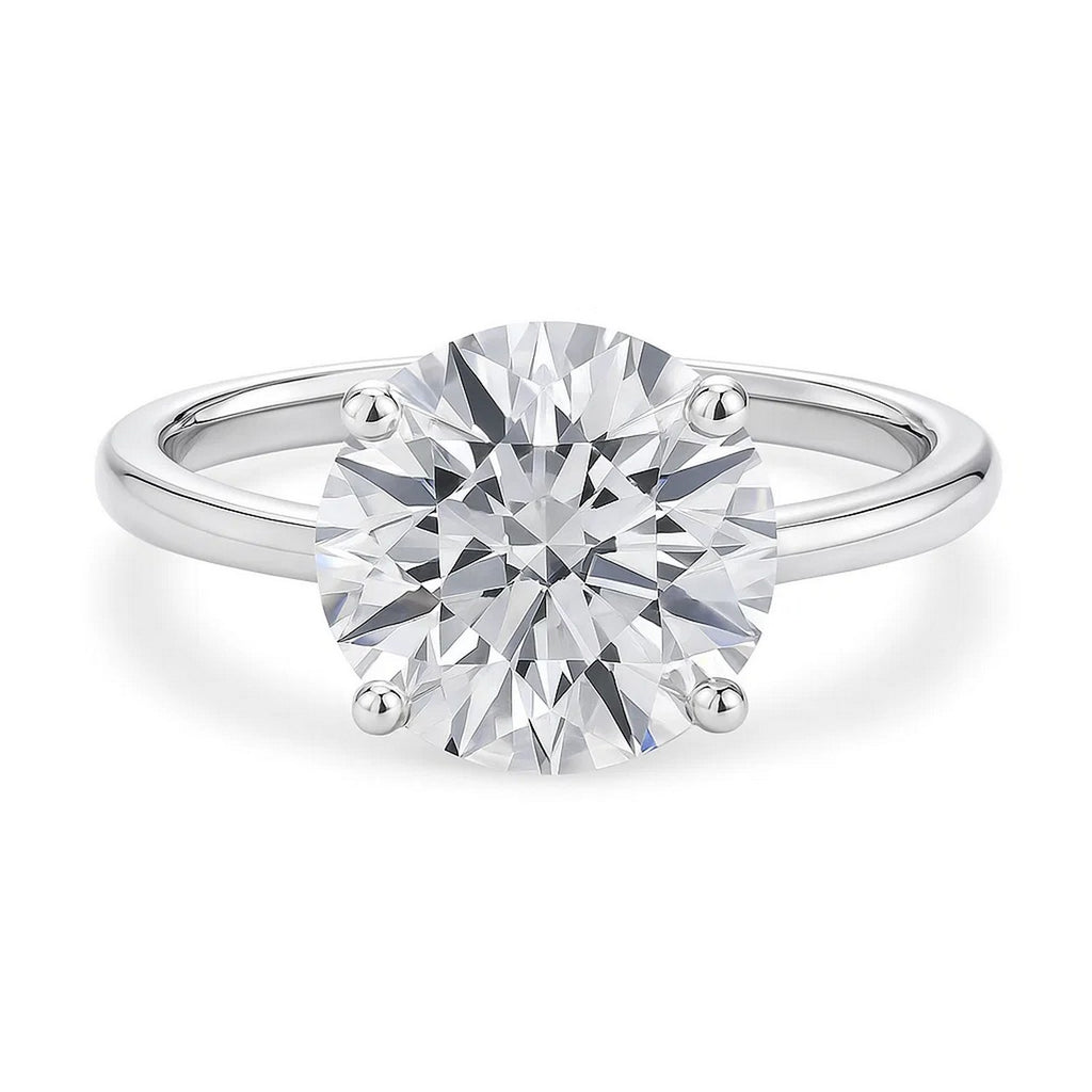 5ct Round Lab Grown Diamond Ring | 14K Gold