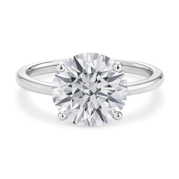 5ct Round Lab Grown Diamond Ring | 14K Gold