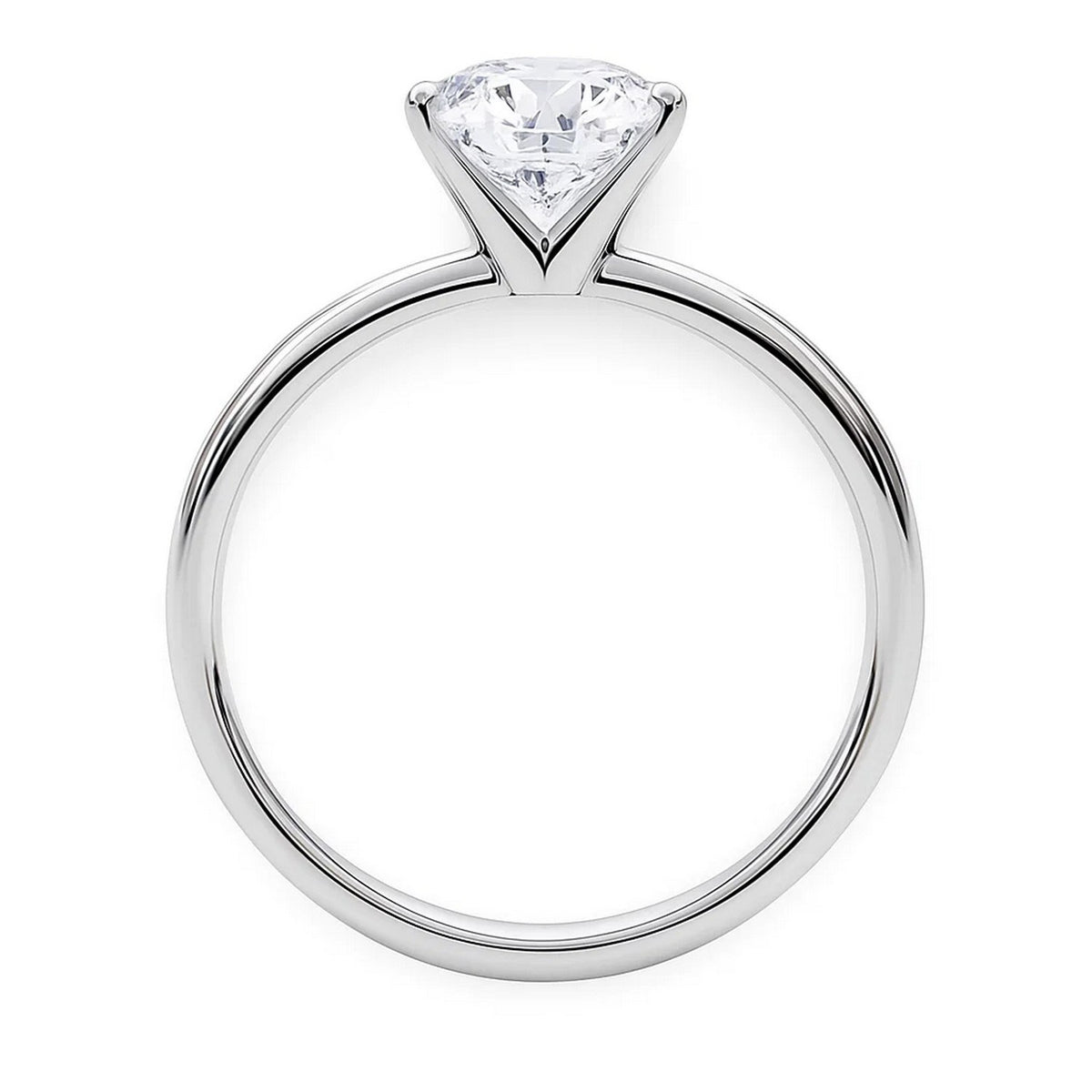 5ct Round Lab Grown Diamond Ring | 14K Gold | Canada