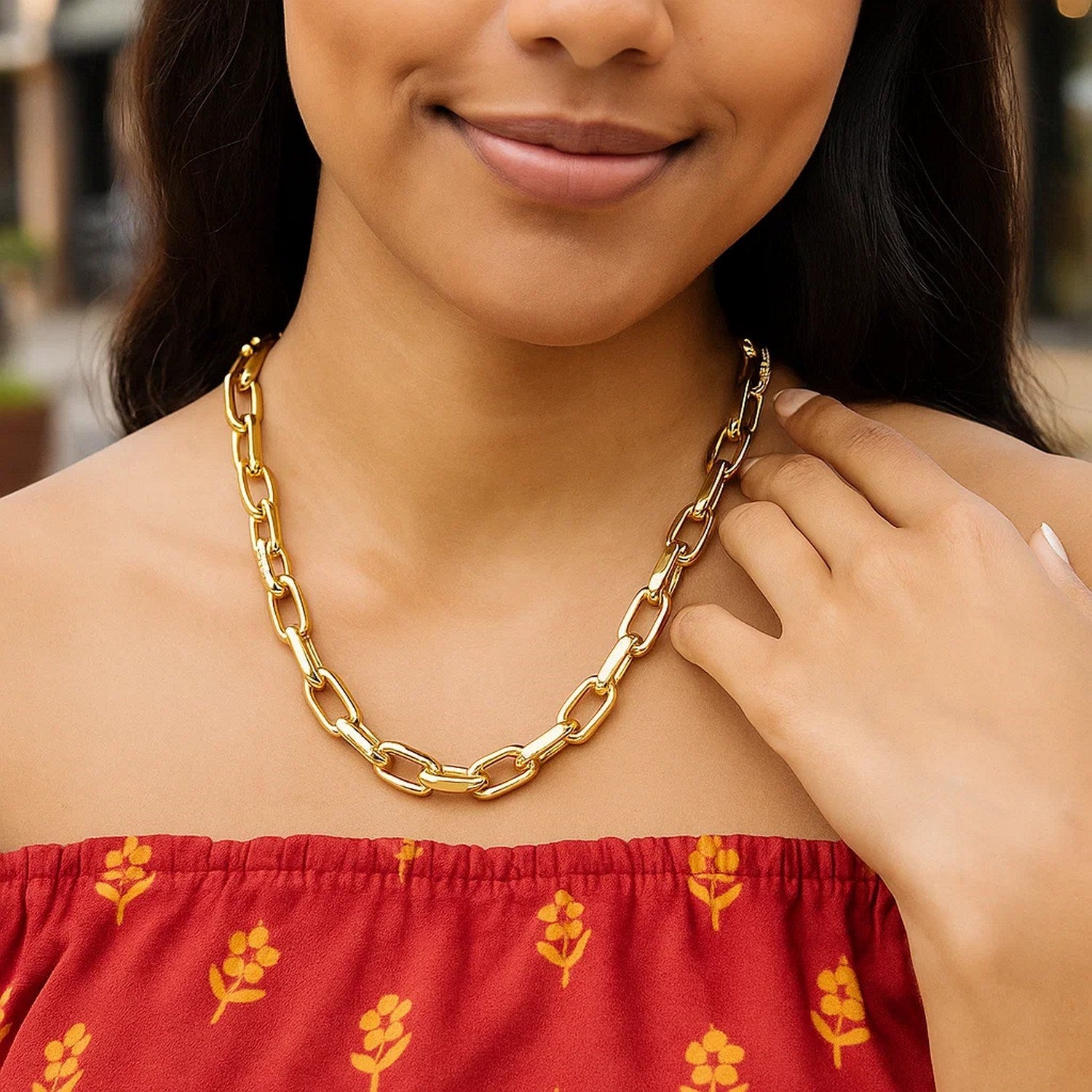 French Cable Necklace