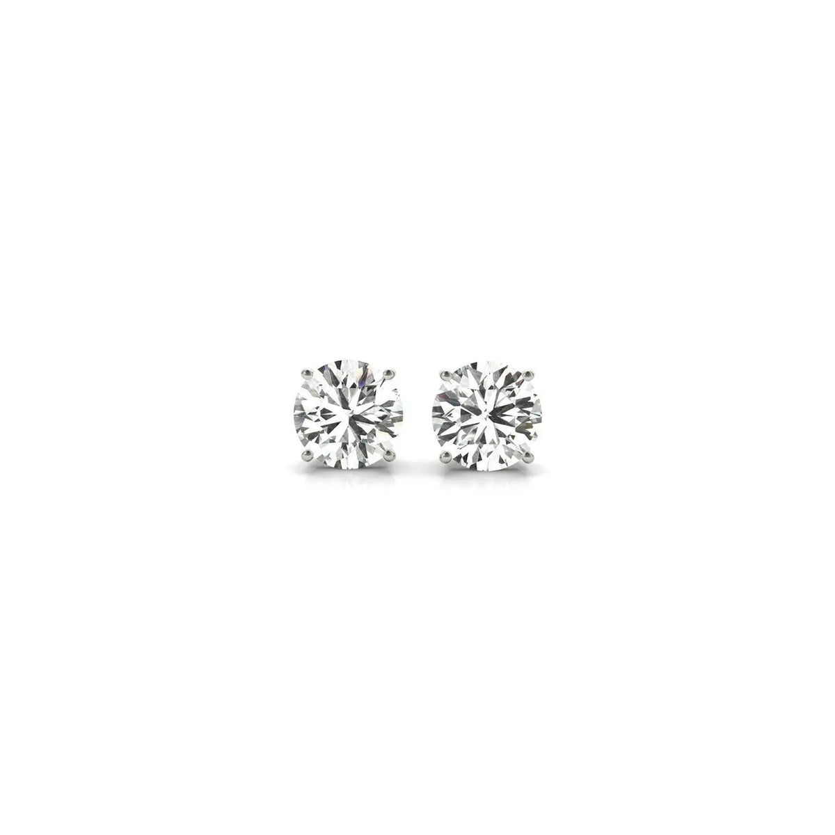 1.00 ct lab-grown diamond stud earrings in 14K gold, IGI certified — DEEVE