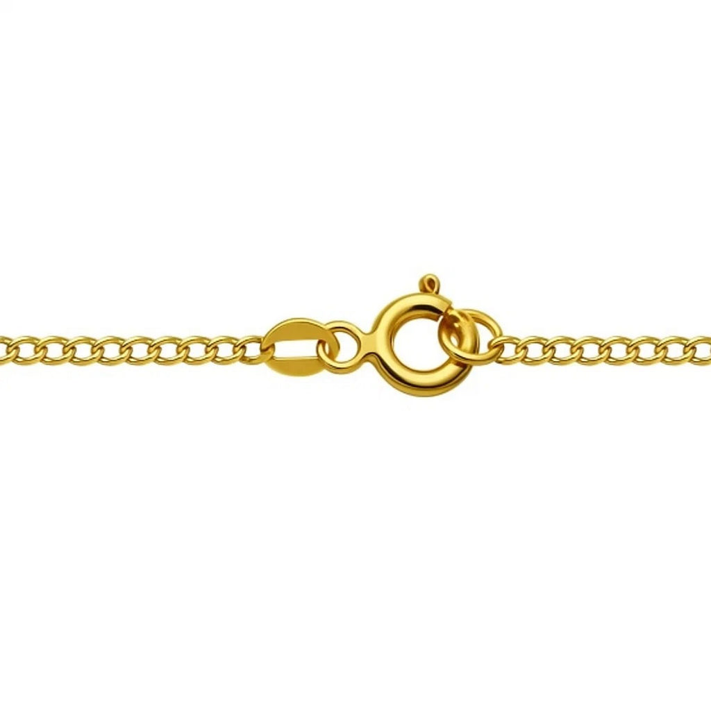 Solid Curb Chain in 14K Yellow Gold