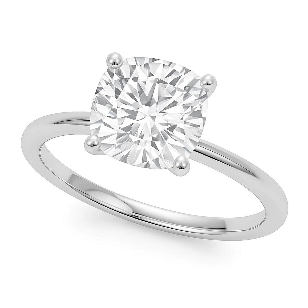 5ct Cushion Lab Grown Diamond Ring | 14K Gold