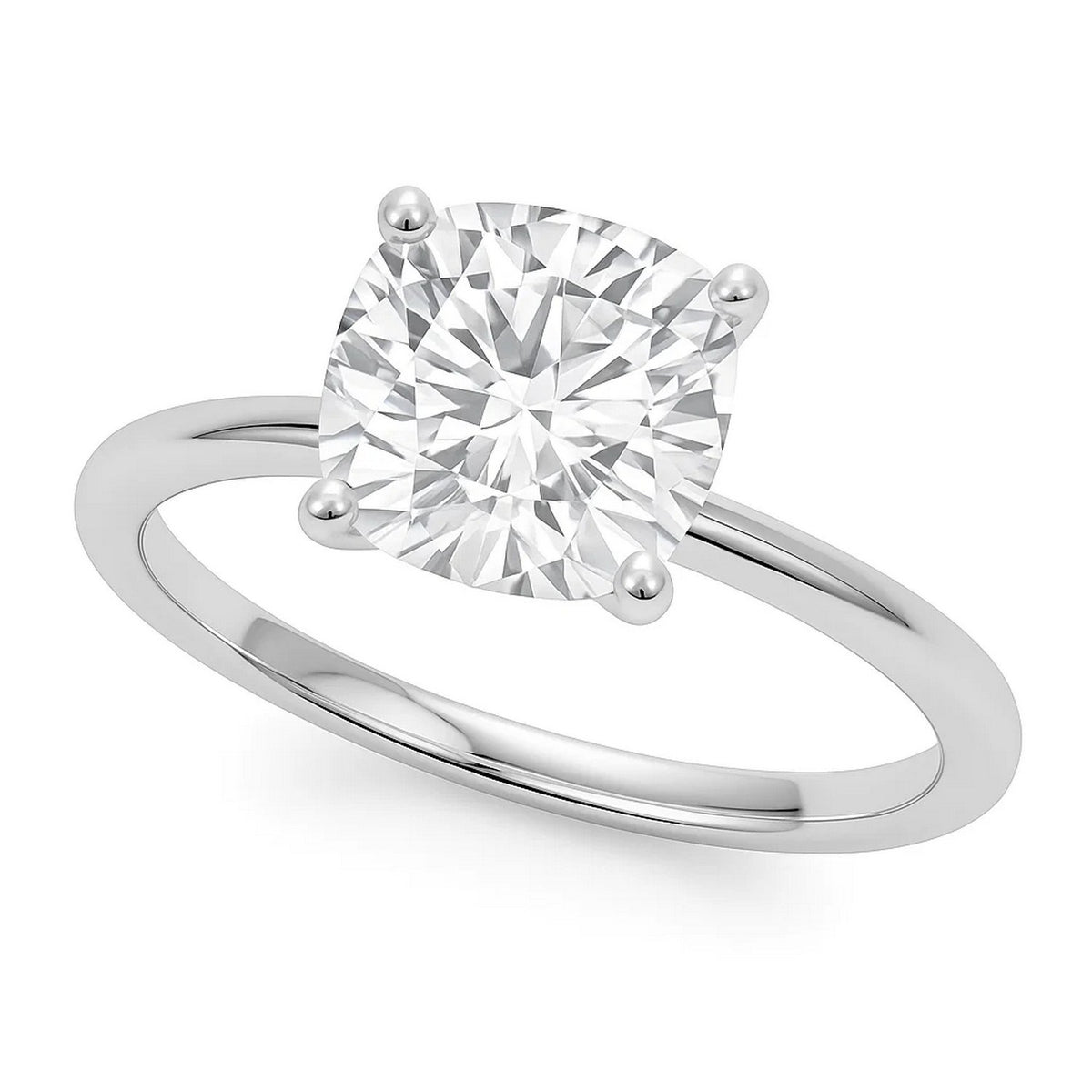 5ct Cushion Lab Grown Diamond Ring | 14K Gold | Canada
