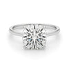 5.ct Cushion Cut Lab Grown Diamond Solitaire Ring in 14K White Gold | IGI Certified