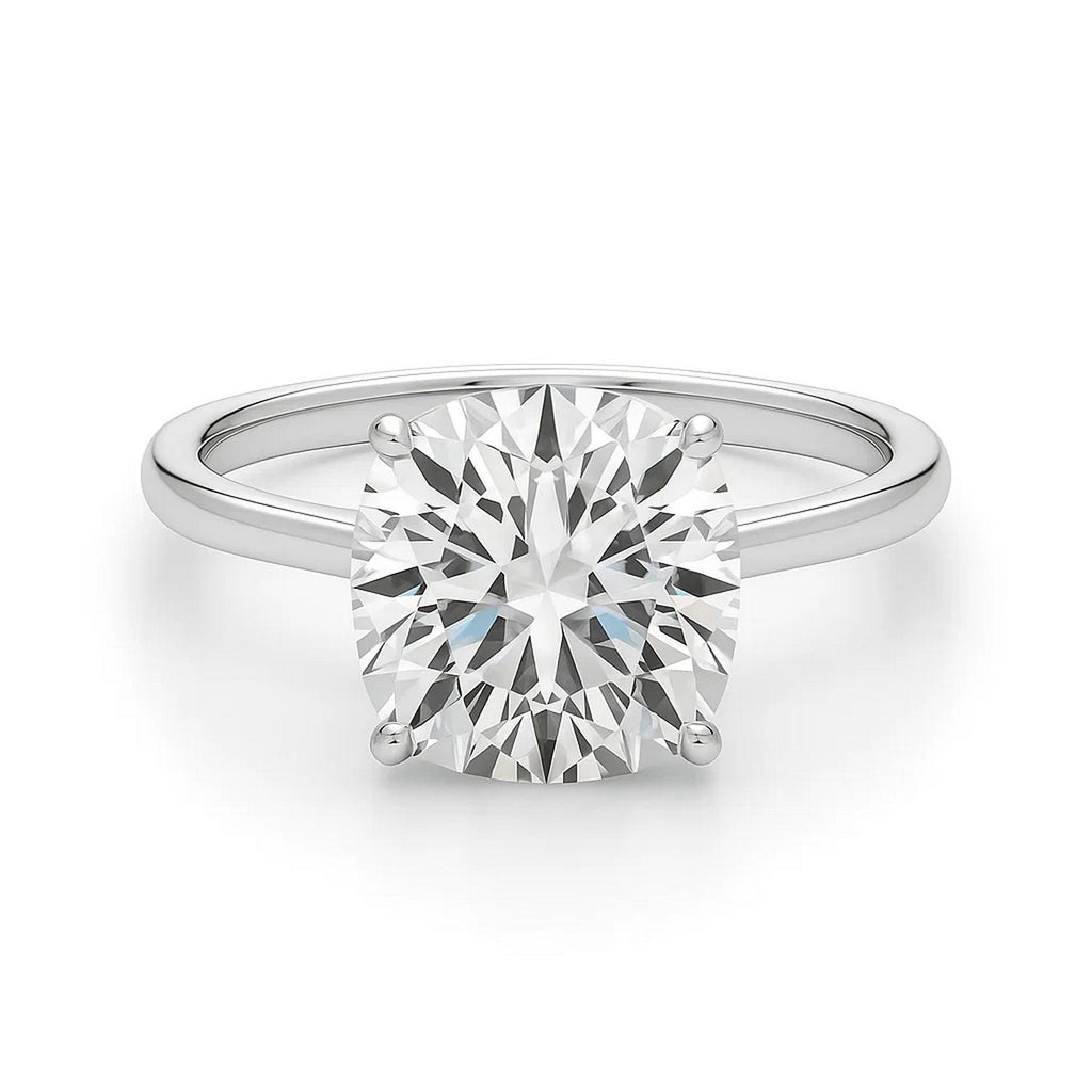 5ct Cushion Lab Grown Diamond Ring | 14K Gold