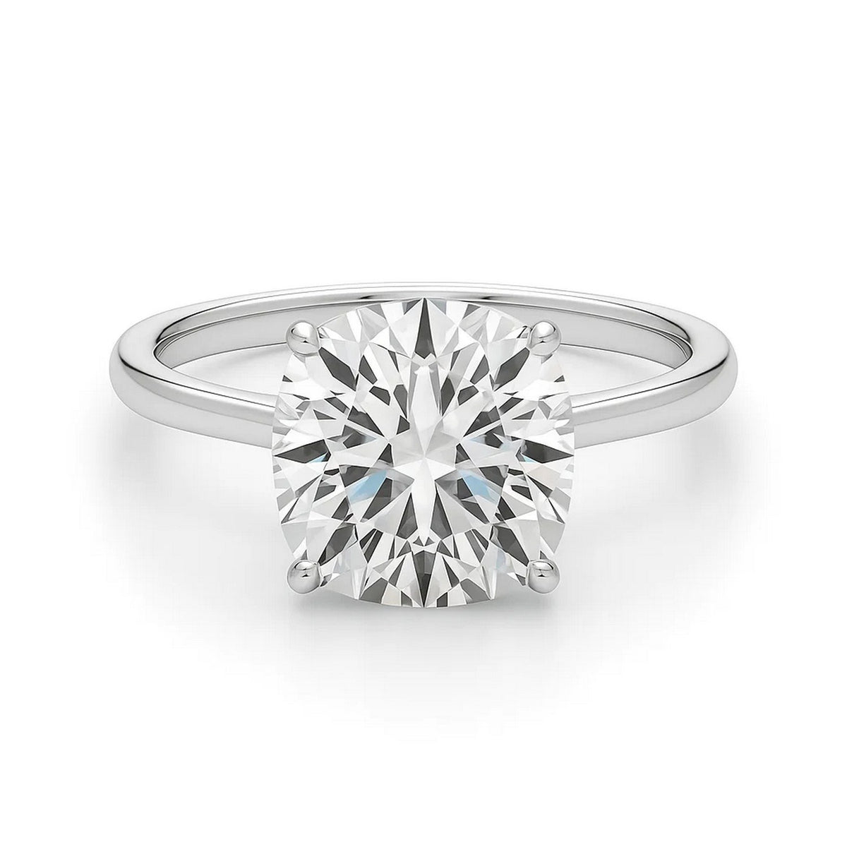 5ct Cushion Lab Grown Diamond Ring | 14K Gold | Canada