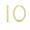 Endless Oval Hoop Earrings | 14K Gold  Hoop Earrings DEEVE