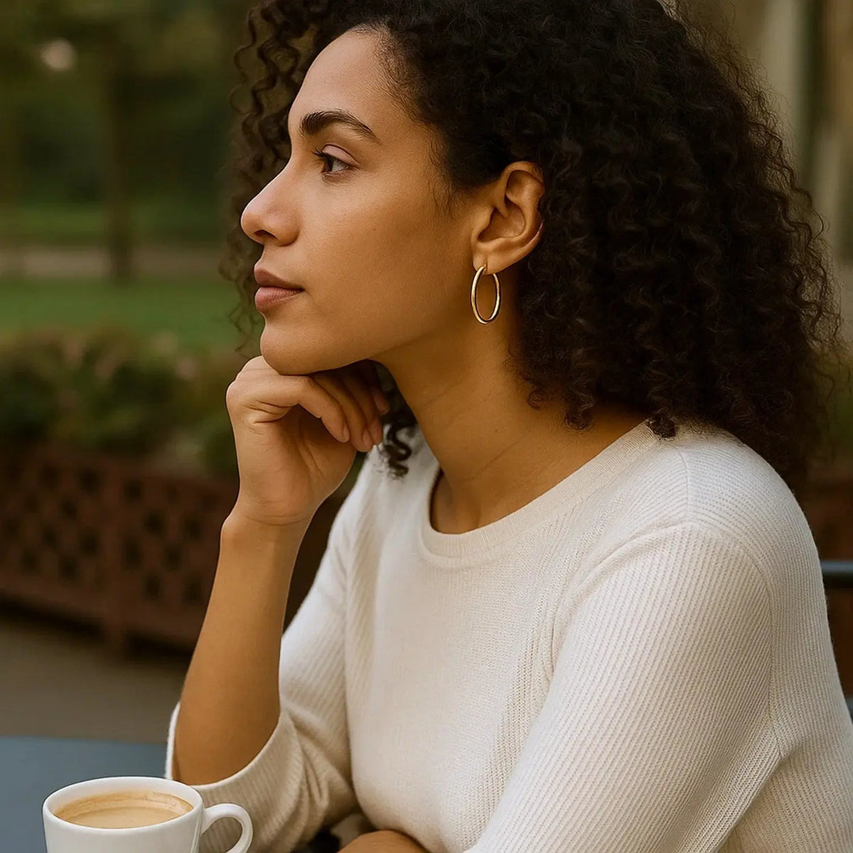 Endless Oval Hoop Earrings | 14K Gold  Hoop Earrings DEEVE