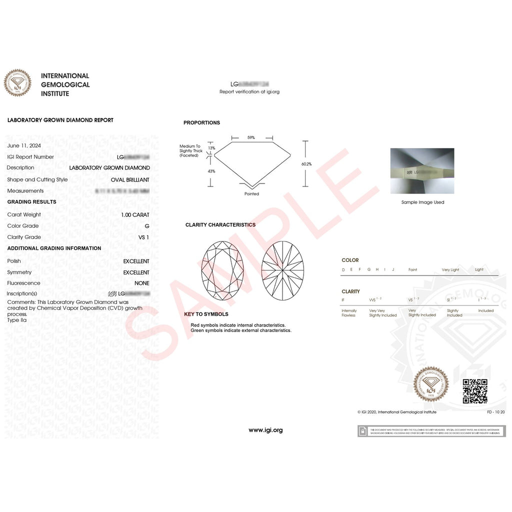 Oval Diamond Solitaire Ring