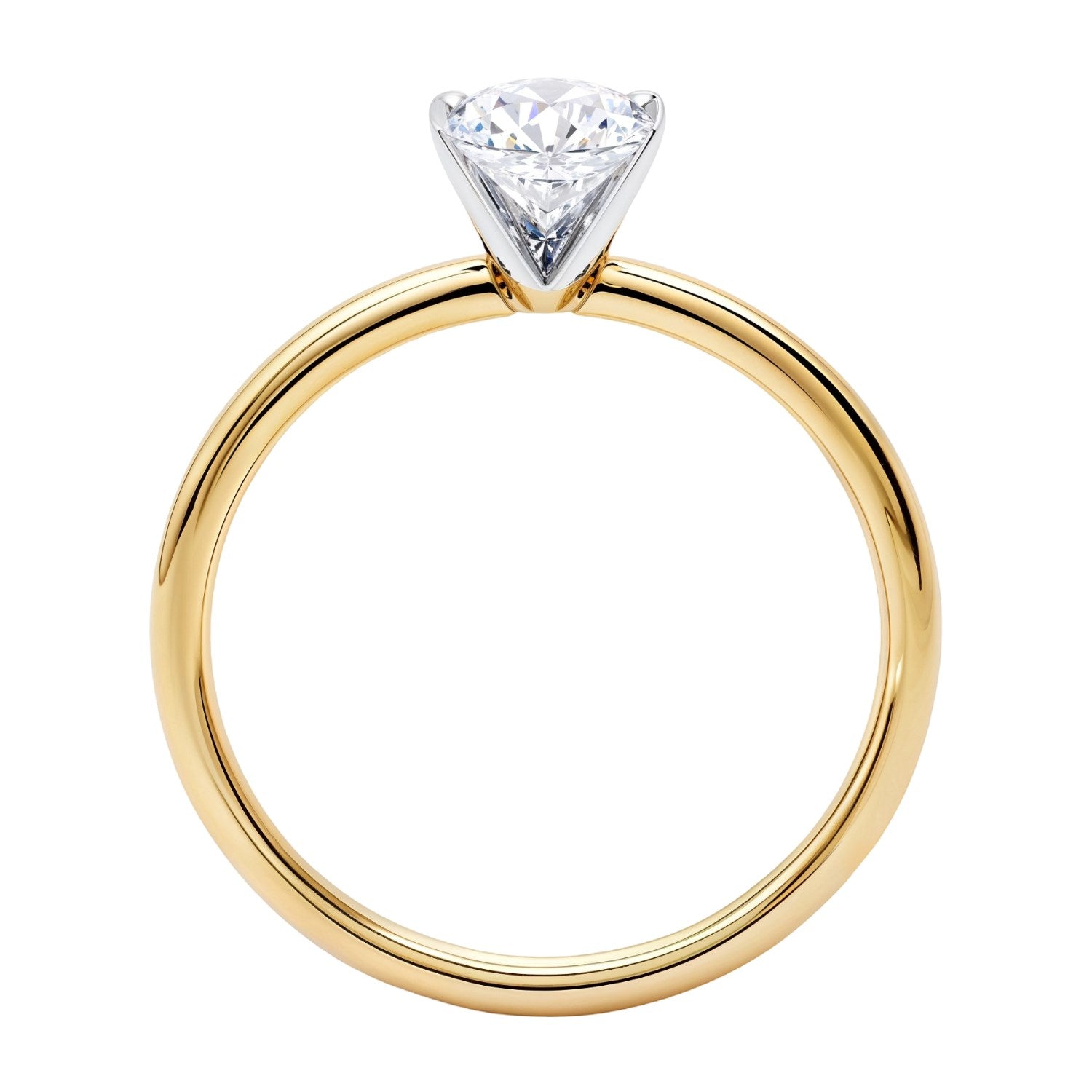 Oval Diamond Solitaire Ring