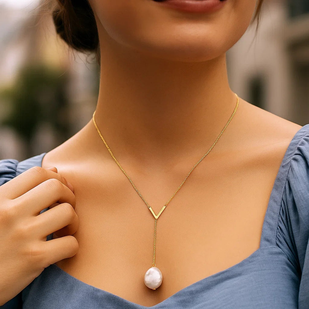 Pearl Cross Necklace