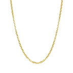 Diamond Cut Cable Link Chain in 18K Yellow Gold