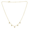 Diamond Flower Necklace in 14K Yellow Gold