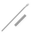 Super Flex Herringbone Chain Necklace in 14K White Gold | 2.80mm