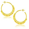Hoop Earrings Dangling Sequins | 14K Gold  Hoop Earrings DEEVE