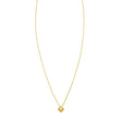 Puffed Mini Clover Pendant Necklace in 14K Yellow Gold