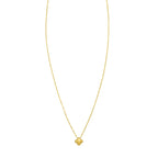 Puffed Clover Pendant & Chain
