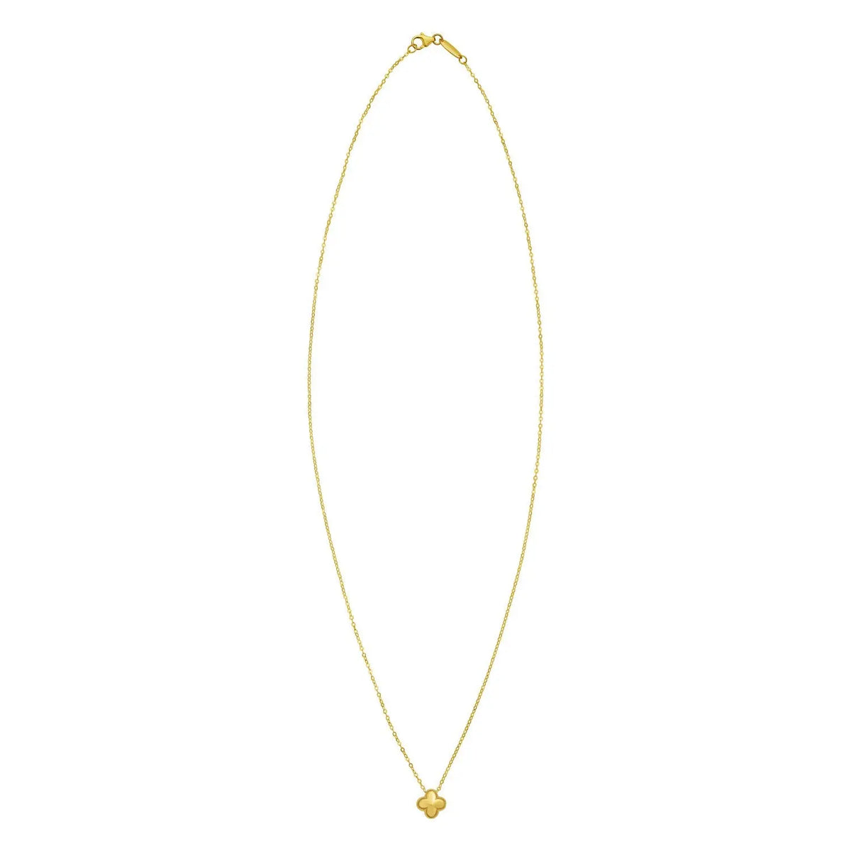 Puffed Clover Pendant & Chain  Necklaces DEEVE
