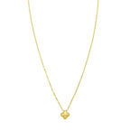 Puffed Clover Pendant & Chain