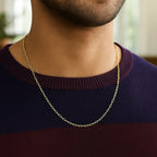 French Cable Chain in 14K Yellow Gold