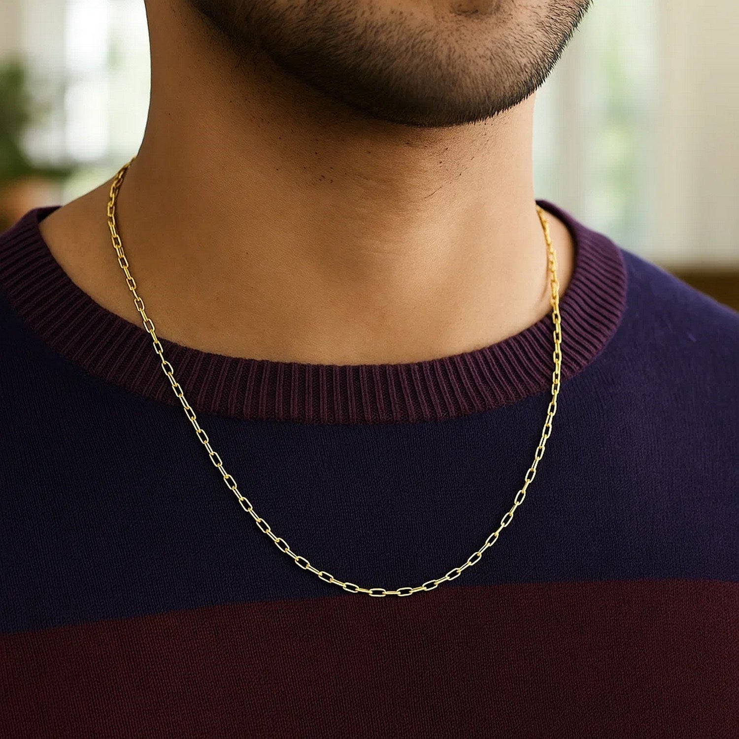 French Cable Chain in 14K Yellow Gold