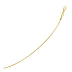 Omega Style Round Chain Necklace in 14k Gold