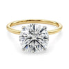 5.ct Round Cut Lab Grown Diamond Solitaire Ring in 14K Yellow Gold | IGI Certified